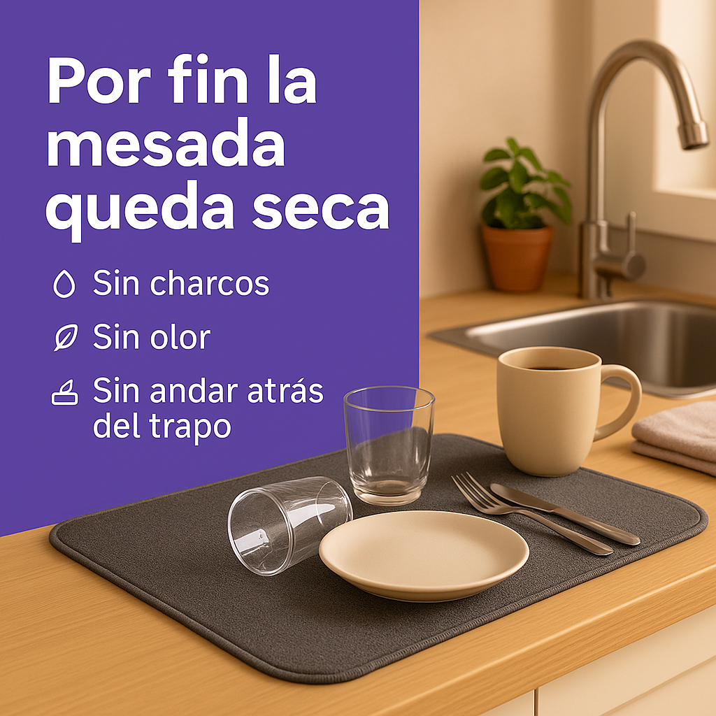 TAPETE SUPER ABSORBENTE ANTIDESLIZANTE