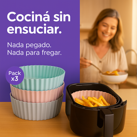 Pack X3: Moldes Antiadherentes de Silicona