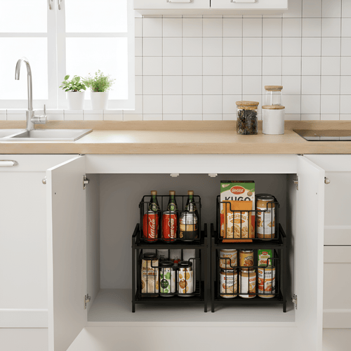 ORGANIZADOR MULTIUSO CON ESTANTES RETRÁCTILES