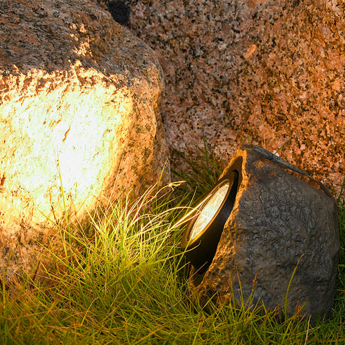 LAMPARA SOLAR CON FORMA DE PIEDRA