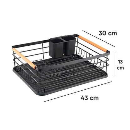 ESCURRIDOR DE VAJILLA ACERO Y MADERA